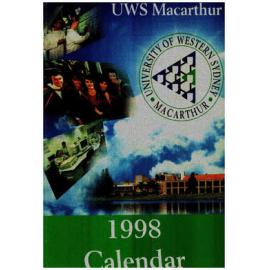 Calendar - University of Western Sydney, Macarthur (UWSM) - 1998