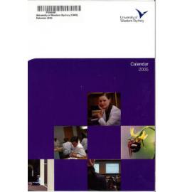 Calendar - University of Western Sydney (UWS) - 2005