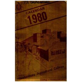 Calendar - Hawkesbury Agricultural College of Advanced Education (HACAE) - 1980