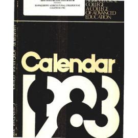 Calendar - Hawkesbury Agricultural College of Advanced Education (HACAE) - 1983