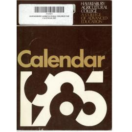 Calendar - Hawkesbury Agricultural College of Advanced Education (HACAE) - 1985