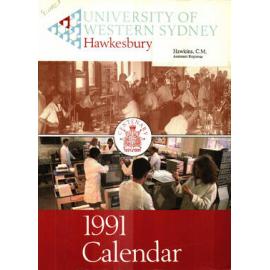 Calendar - University of Western Sydney, Hawkesbury (UWSH) - 1991