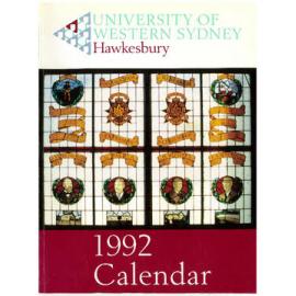 Calendar - University of Western Sydney, Hawkesbury (UWSH) - 1992