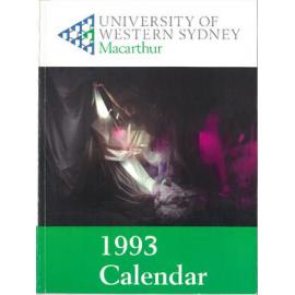 Calendar - University of Western Sydney, Macarthur (UWSM) - 1993