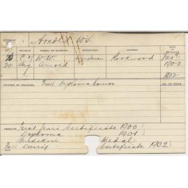 ARNOLD, W S (Hawkesbury Diploma of Agriculture (HDA))