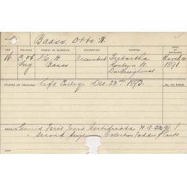 BAASS, Otto (First Year Certificate & Second Year Collection, Fodder, Plants)