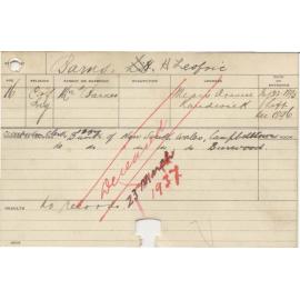 BARNS, Herbert Leofric (Agriculture)