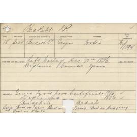 BECKETT, J P (Hawkesbury Diploma of Agriculture (HDA) (Burdekin Medal))