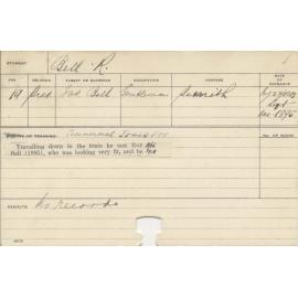 BELL, Roy (Agriculture)