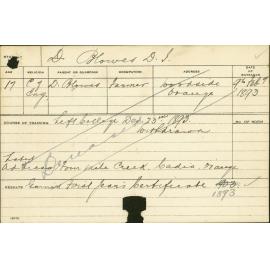 BLOWES, DL (Hawkesbury Diploma of Agriculture (HDA) (First Year Certificate))