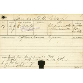 BRERETON, W Le Gay (Hawkesbury Diploma of Agriculture (HDA) (Burdekin Medal))