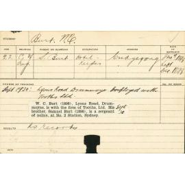 BURT, WC (Agriculture)