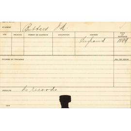 BUTTERS, JD (Agriculture)