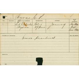 BYRNE, CP (Practical Course)