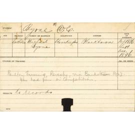 BYRNE, MC (Agriculture)