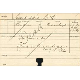 CADDEN, CD (Agriculture)