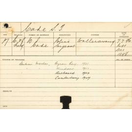 CADE, ST (Agriculture)