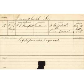 CAMPBELL, D (Agriculture)