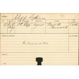 CLIFF, Septimus (Agriculture)