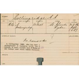 COLLINGRIDGE, AA (Agriculture)