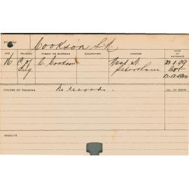 COOKSON, SN (Agriculture)