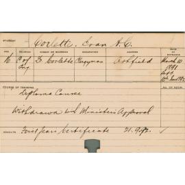 CORLETTE, Evan AC (Agriculture 1891)