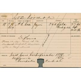 COX, Norman (Hawkesbury Diploma of Agriculture (HDA))