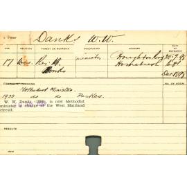 DANKS, WW (Agriculture)