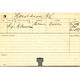 DONALDSON, GL (Agriculture)