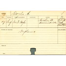 DOYLE, A (Diploma)