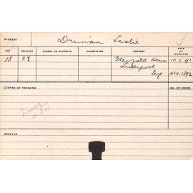 DRINAN, Leslie (Agriculture 1891)