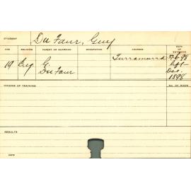 DU FAUR, Guy (Agriculture)