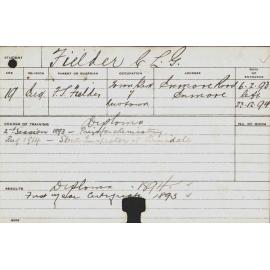 FIELDER, Claude LG (Hawkesbury Diploma of Agriculture (HDA))