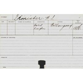 FINISTER, WJ (Agriculture)