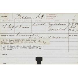 FRASER, EH (Agriculture)