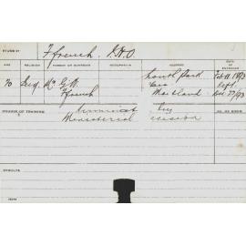 FRENCH, JHO (Agriculture)