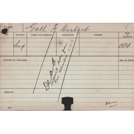 GALL, F Herbert (Agriculture)