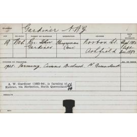 GARDINER, AWG (Agriculture)