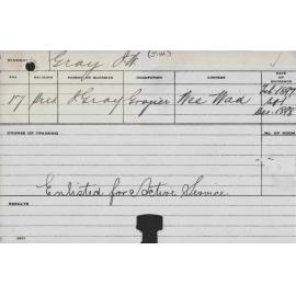 GRAY, JW (Agriculture)