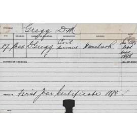 GREGG, DM (Agriculture)