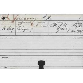 GREGORY, Percy H (Agriculture)