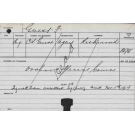 GUEST, F (Short course - Orchard)