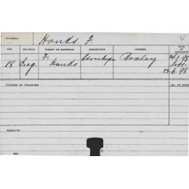 HANKS, F (Agriculture)