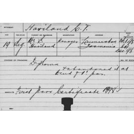 HAVILAND, CV (Hawkesbury Diploma of Agriculture (HDA))