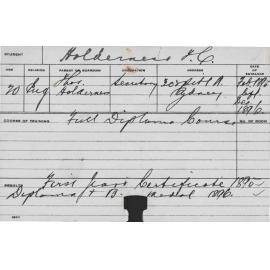 HOLDERNESS, TC (Hawkesbury Diploma of Agriculture (HDA))