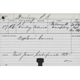 HURLEY, PJ (Diploma Course)