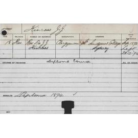 KINROSS, JJ (Diploma Course)