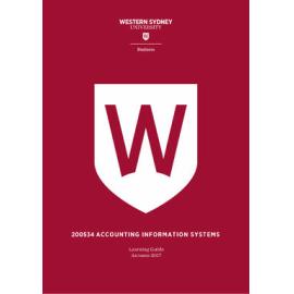 Learning Guide - Accounting Information Systems (200534) - Autumn 2017