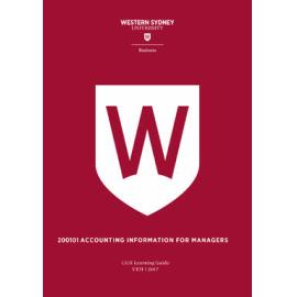 Learning Guide - Accounting Information for Managers (200101) - UEH 1 2017