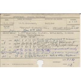 ANDERSON, Keith Raymond (Hawkesbury Diploma - Agriculture & Horticulture)